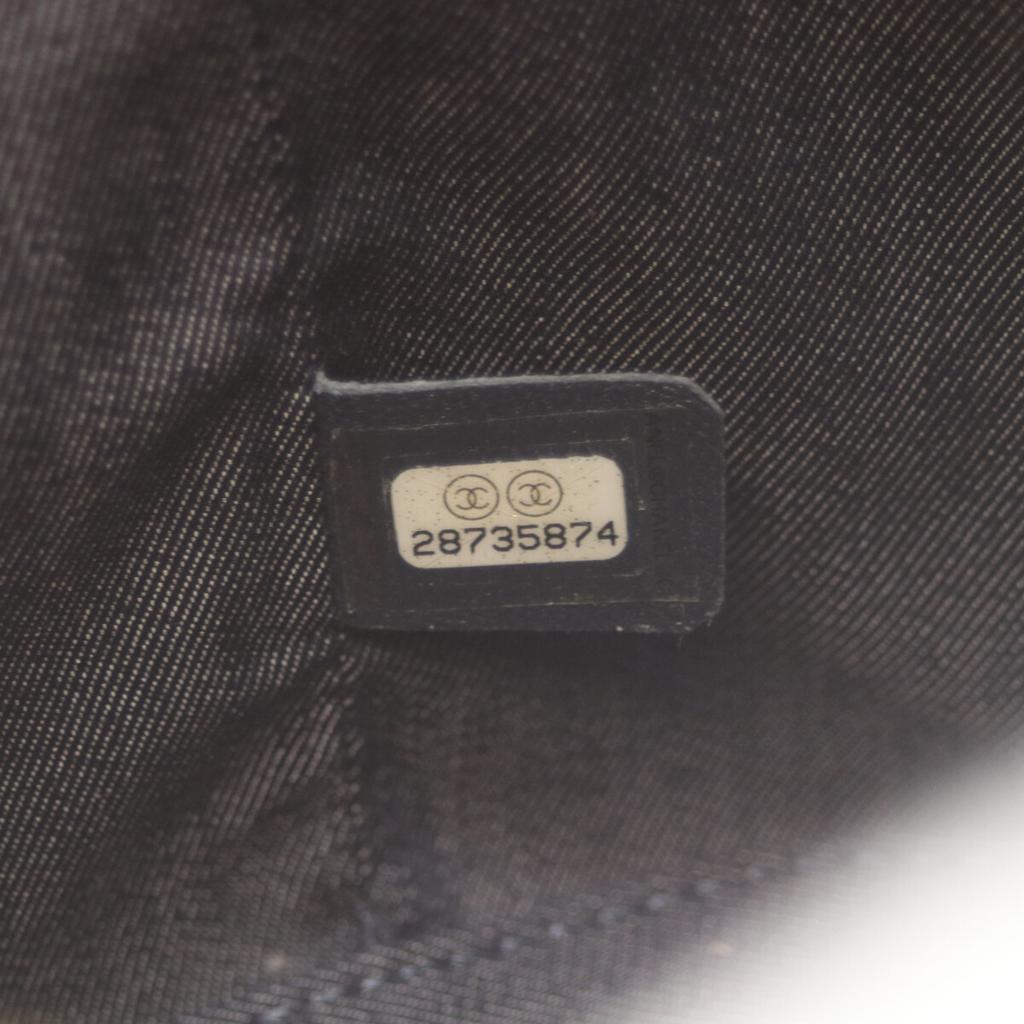 Chanel No. 28 AS0323 Black Lamb GHardware Top Handle 2-Way Vanity Shoulder Bag blackUsed