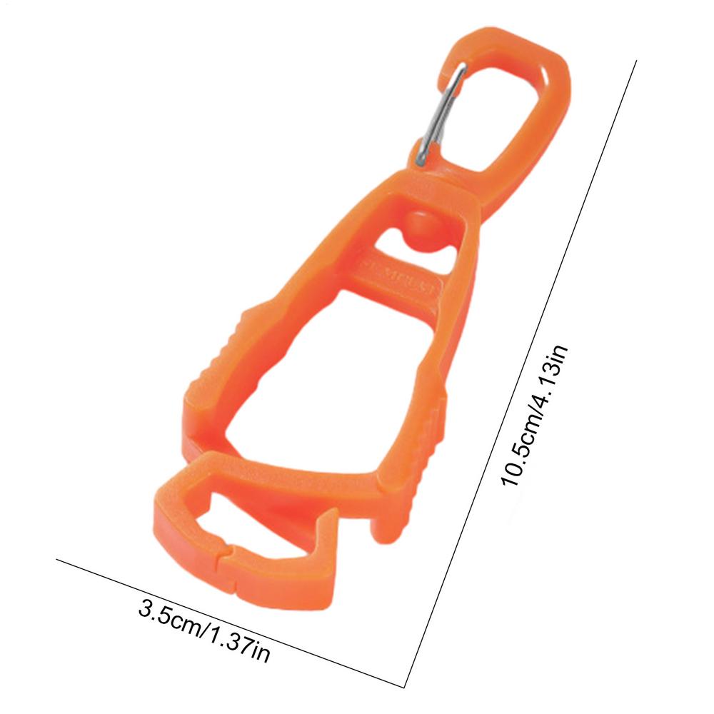1pc Outdoor Gloves Clip Hanger Multi-purpose Anti-drop Hook Work Gloves Holder Water Bottle Keys Safety Clamp Camping Tools