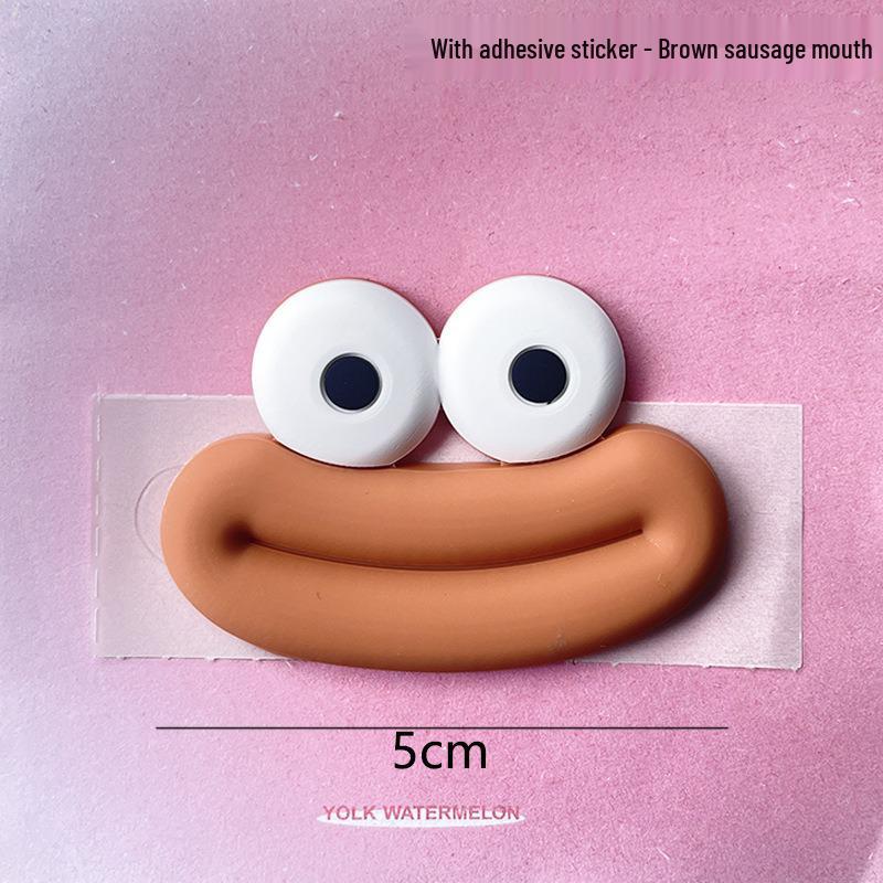 Cartoon Sausage Mouth PVC Charms: DIY Phone Case, Magnet, Shoe Accessories