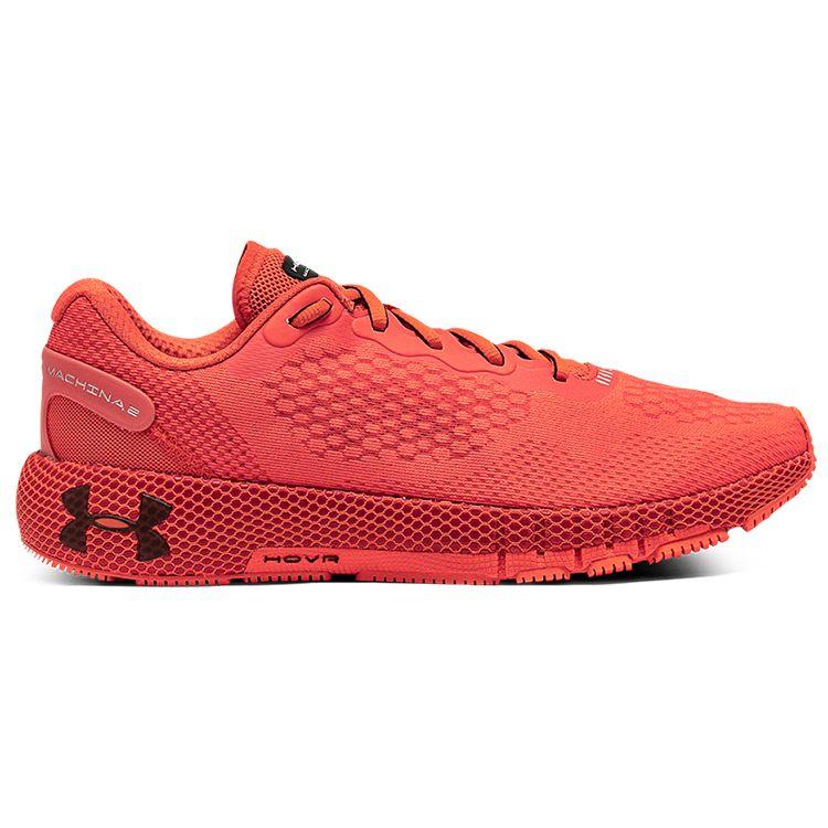 Under Armour HOVR Machina 2 Comfortable Fabric Low-Top Casual Running Shoes Unisex sneaker Venom-Red 3025202-600