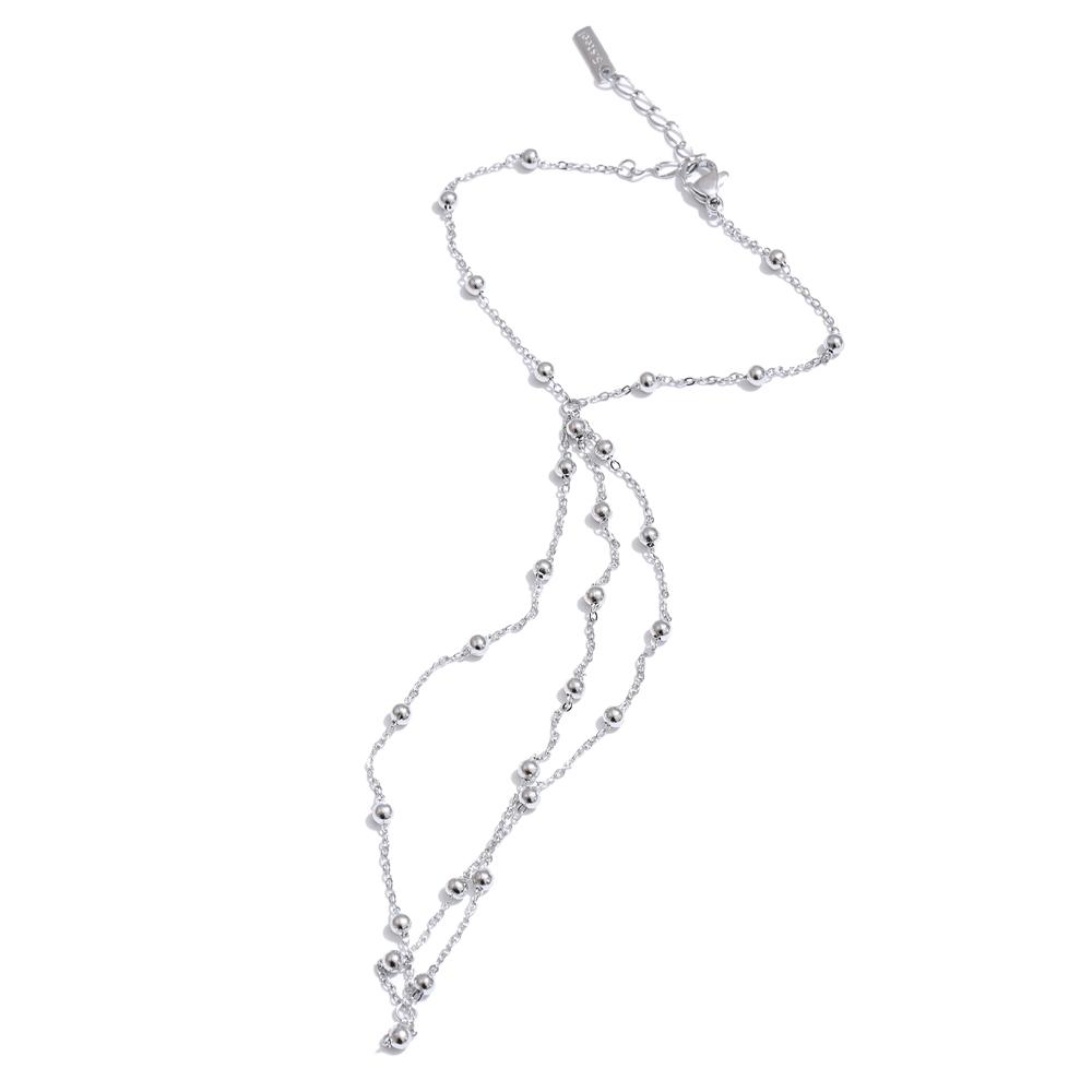 

Yhpup New Exquisite Stainless Steel Beads Back of Hand Wrist Chain Bracelet Bangle Stylish Summer Popular Waterproof Jewelry