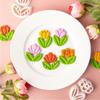 Flower Shape Clay Cutter Leaf 5-petal Flowers Polymer Clay Cutters Mold for Earring Jewellery Making Cake Cupcake Decorations