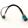 4+2Pin Fakra HSD Z Male To Z Female 90 Degree 535 Cable For BMW