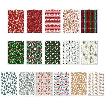 Clay Earrings Transfer Paper Christmas Transfer Paper Sheets Water Transfer Decals Clay Transfer Sheets