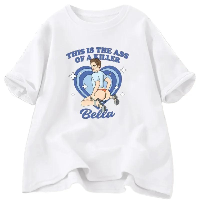This Is The Ass of A Killer Bella T Shirt Men Twilight Meme Robert Pattinson Saga T-shirt Team Edward Tshirt Men's Clothing