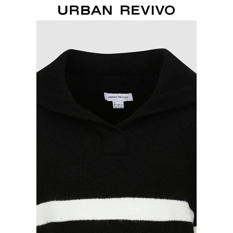 UR Women's Color-Blocked Striped Knit Sweater