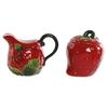 Stoneware Sugar Bowl and Milk Jug - Home ESPRIT - Red - 15x10x11 Cm - 2 Pieces - Multicolor - One Size