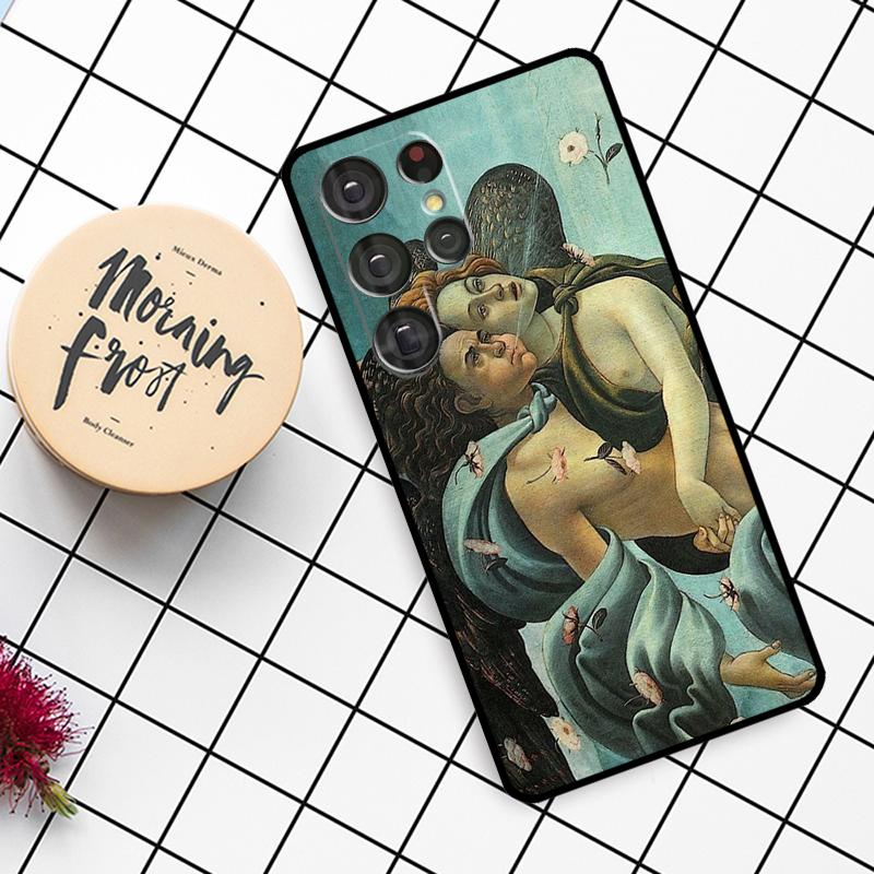 Art Paintings The Birth Of Venus Case For Samsung Galaxy S23 S21 S22 Ultra S8 S9 S10 Note 10 Plus Note 20 Ultra S20 FE Cover