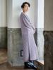 Maternity Nursing Can be used for a long time after giving Cable Knit Long Prenatal L Lavender 10027370 [ANGELIEBE] Clothes, Dress, birth, Dress,