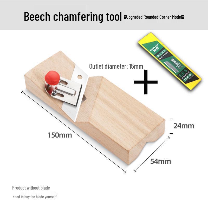 45° V-Groove Gypsum Board Chamfering Planer - Sound-Absorbing Woodworking Tool