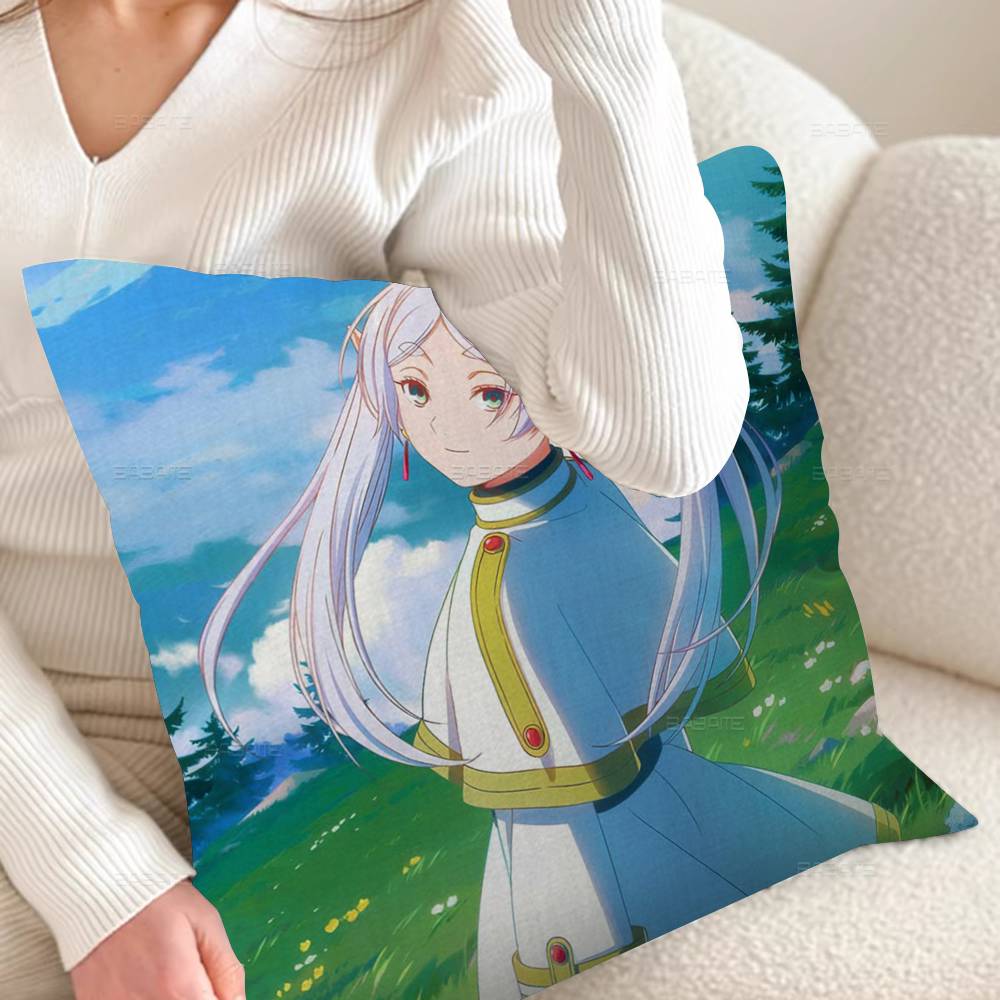 Frieren Beyond Journey's End Pillow Anime Pillow Sofa Bed Head Pillow Cover Cushion Cover 45x45 cm Fashion