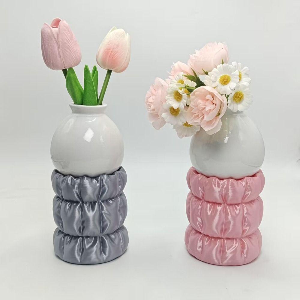 Creative 3D Printed Pen Holder Wear-Resistant Smooth Pen Stand Imitation Silk Thick Durable Makeup Brush Holder Desktop Use