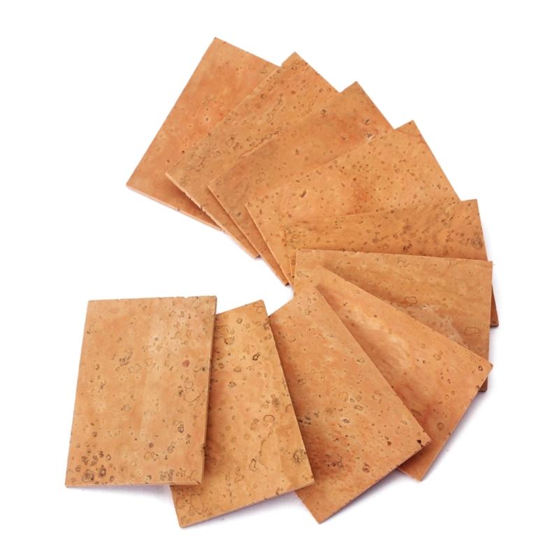 10 Pieces Saxophone Neck Cork Practical Neck Cork Sheet Musical Instrument Accessories for Alto Soprano Tenor Saxophone