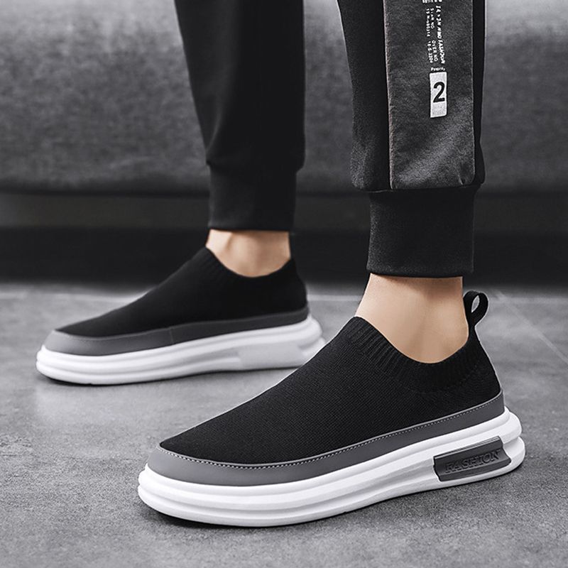 Men's shoes summer breathable new shoes men's ruffian handsome men's casual deodorant mesh men's shoes