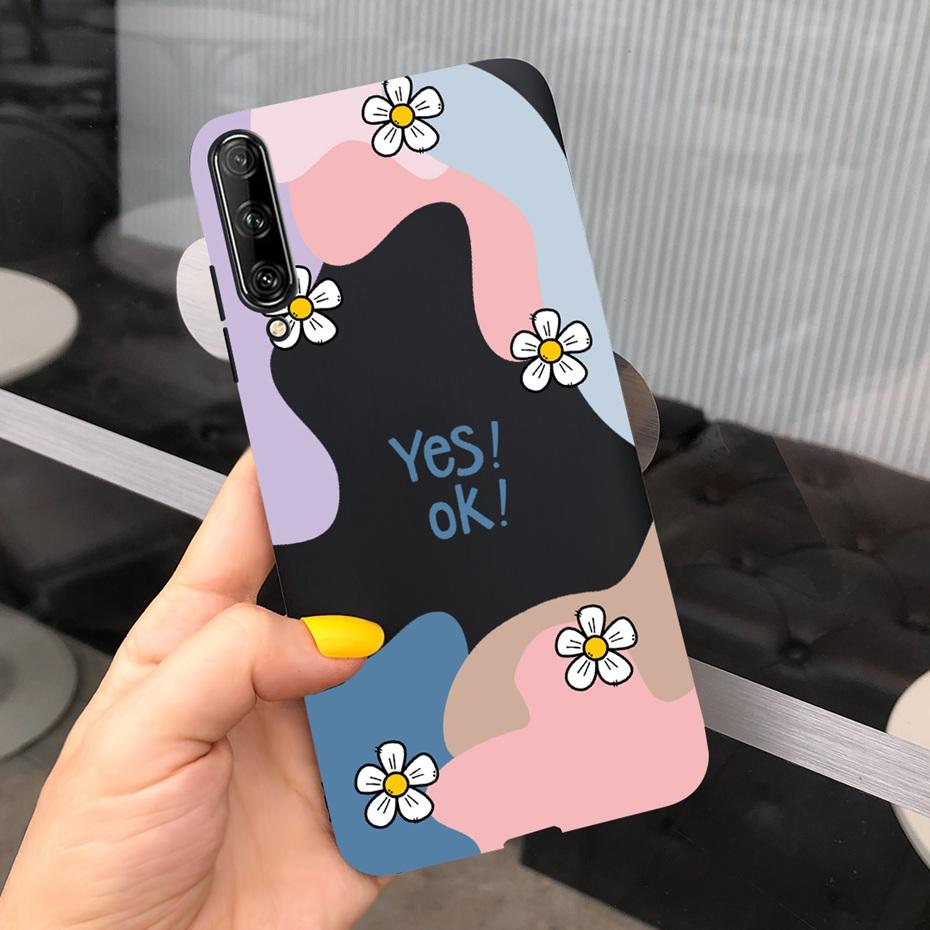 For Huawei Y9s Case Lovey Pattern Macaroon Silicone Soft TPU Back Cover For Huawei Y9S Y 9s SKT-L21 STK-LX3 STK-L22 Phone Cases