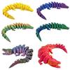 3D Printed Crocodile Toy Articulated Crocodile Ornament Crocodile Action Figure Fidget Toy Gift for Adults Home Office Desk Decor