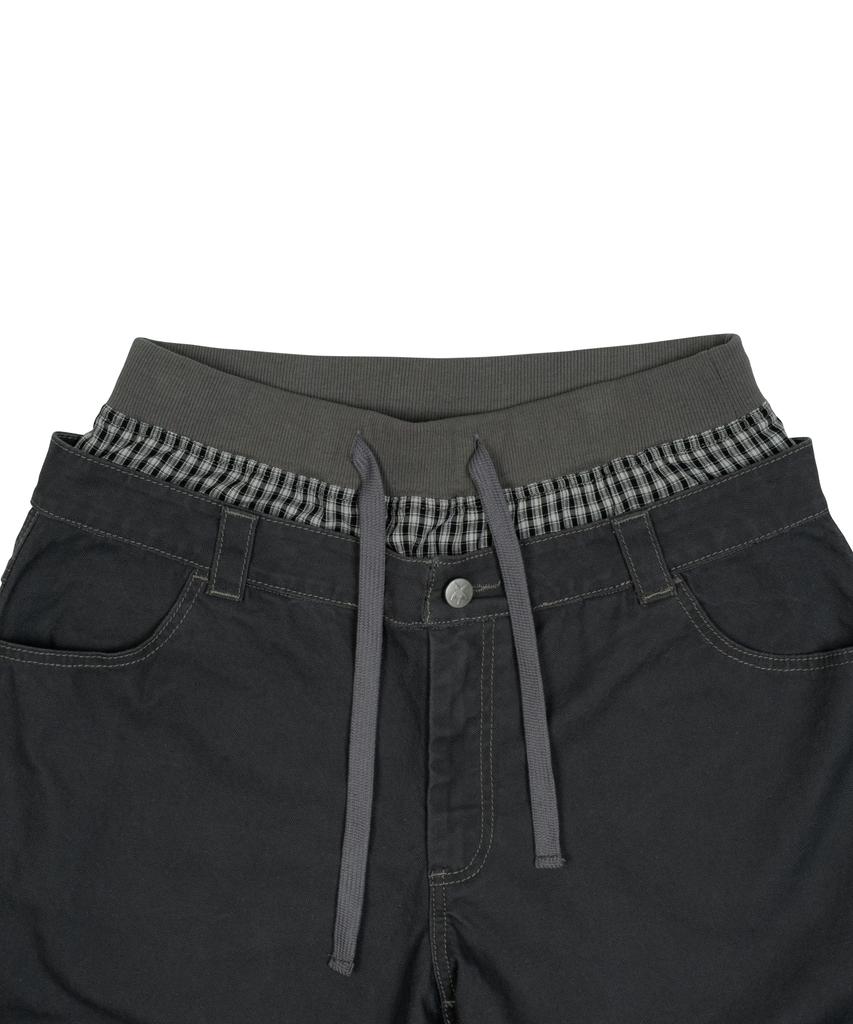THE COLDEST MOMENT Tcm Trunk Layered Pants (Charcoal)