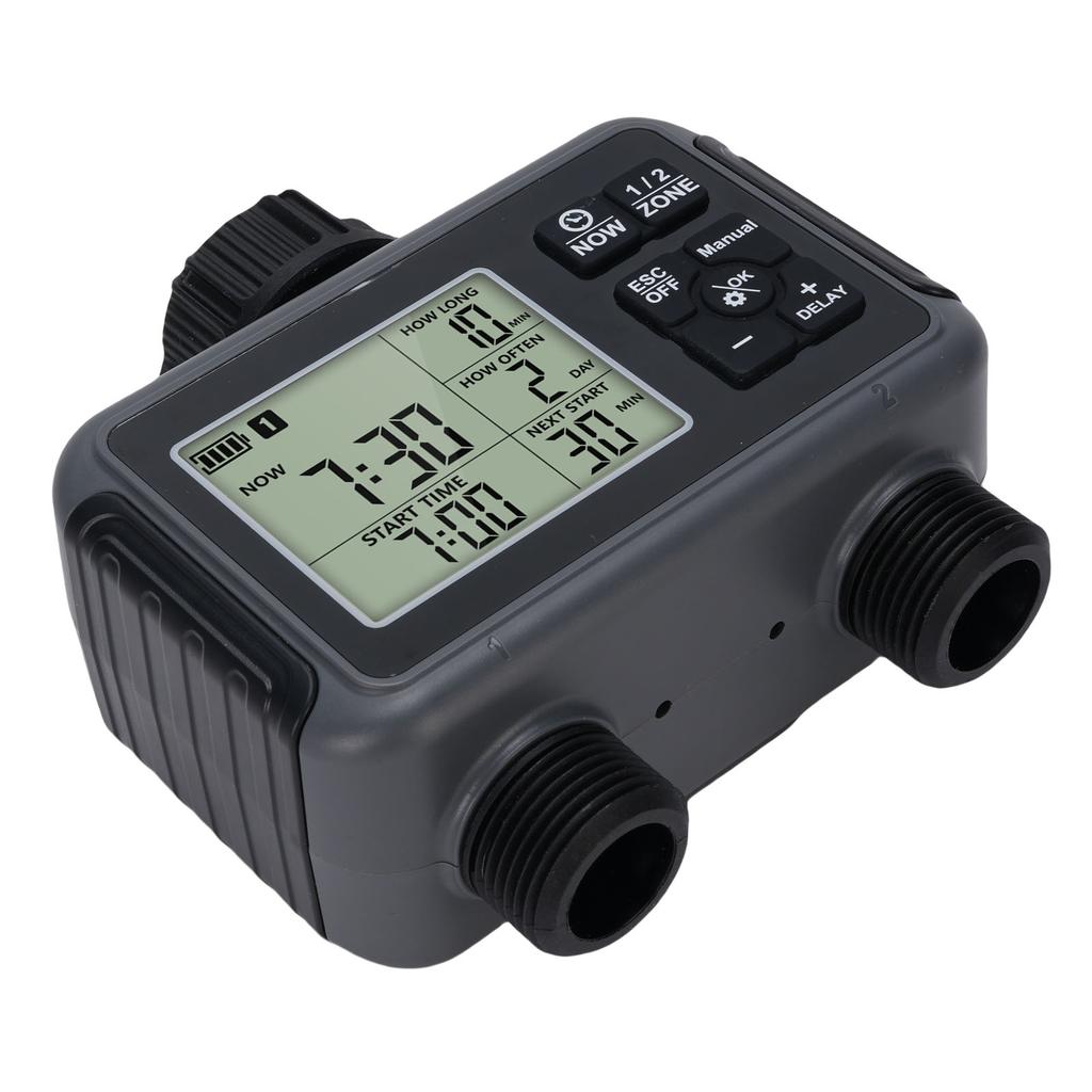 Sprinkler Timer LCD Display 3 Watering Modes Multifunctional IPX5 Rain Proof Programmable Hose