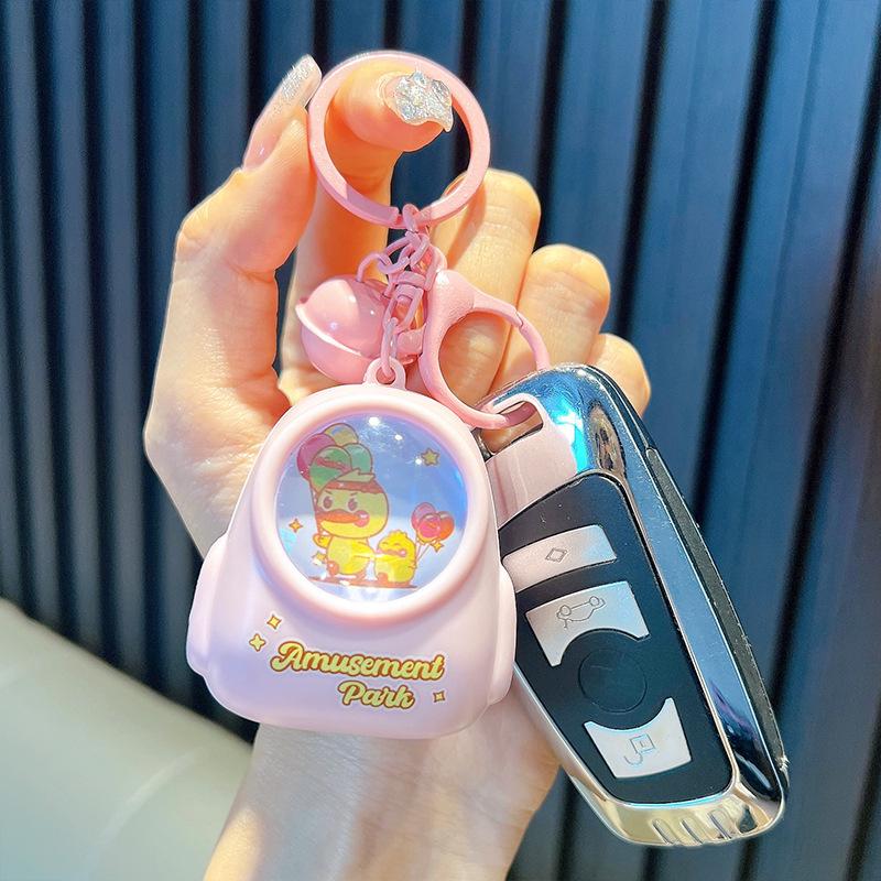 Brelok do kluczy z kaczką, lampka nocna, szkolna torba, brelok do kluczy, plecak, brelok do samochodu, prezent dla dzieci