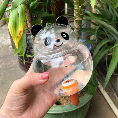 1/2/3Pcs Automatic Flower Watering Device Panda Design Self-Watering Planter Insert Soil Moisture Regulator Transparent Plant Waterer