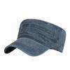 Y2k Flat Top Hat Washed Cotton Visor Hat Casual Cadet Cap  Unisex
