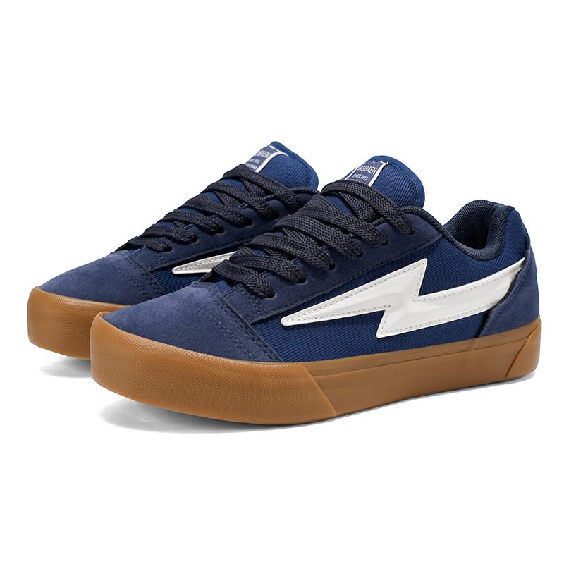 Retro Casual Board Shoes Men's Outdoor Breathable Thick Sole Comfortable Round Toe Sports Versatile Casual Shoes Classic