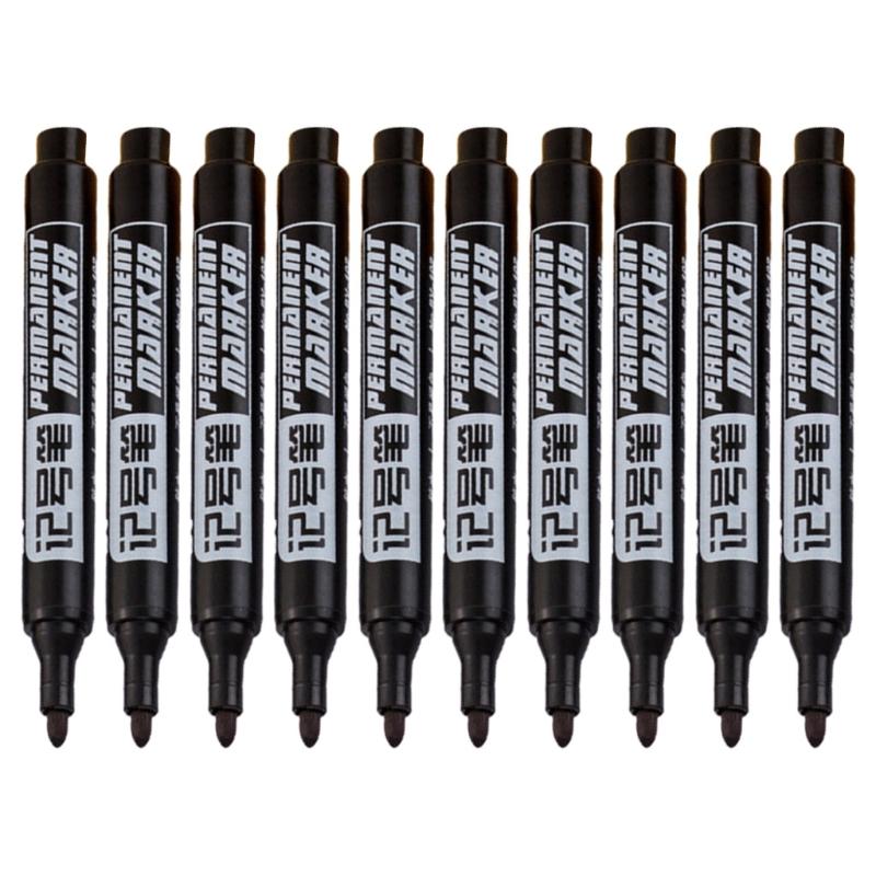 

10 шт. маслянистые нестираемые водонепроницаемые маркеры, ручка-кисть, маркеры на основе эскизов, ручки для рисования, товары для творчества, дизайнерская ручка для рисования чёрный