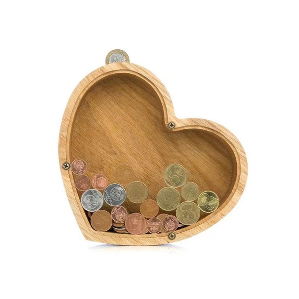 Creative Wooden Piggy Bank Twenty-Six Letter Coin Money Saving Box Storage Customized Name Wood DIY Letter Kids Money Bank Gift