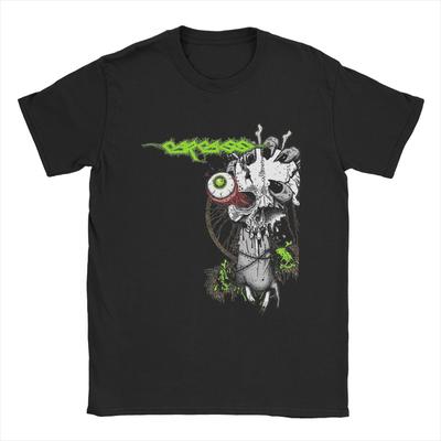 Men's T-Shirts Carcass Funny Pure Cotton Tee Shirt Short Sleeve T Shirts Round Neck Clothes 4XL 5XL