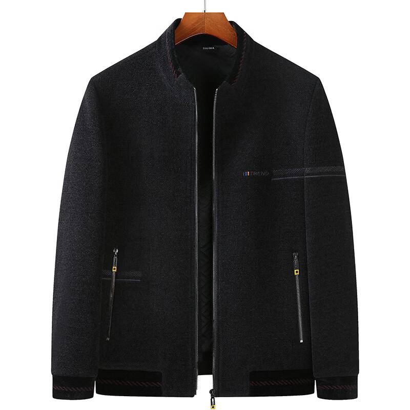 Мужская теплая куртка Di Bin Ze большого размера с воротником-стойкой из велюра 185