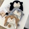 Cute Penguin Plush Hat Cold Protection Pullover Hat Sweet Beanies Caps  Kids Adult Gifts