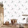 Wallpaper Bunnies rainbows and hearts for living room and bedroom 50x1000