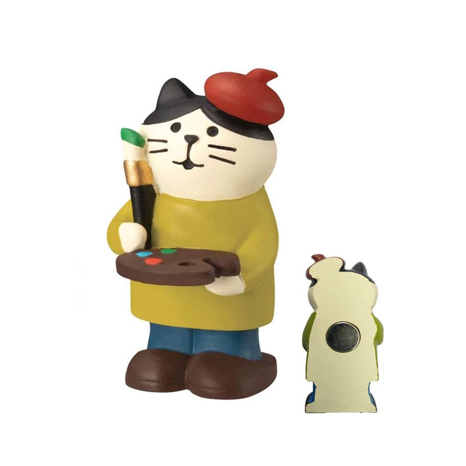 Japanese Cat Magnet: Cute Resin Sticker & Message Clip Toy for Refrigerator Decor