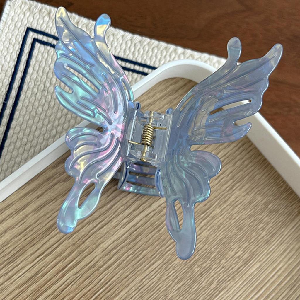 Summer French Butterfly Hair Clips Sweet Hair Claw Clip Cute Fairy Shark Clip Hairgrip Girls Ponytail Holder Hair Accessories