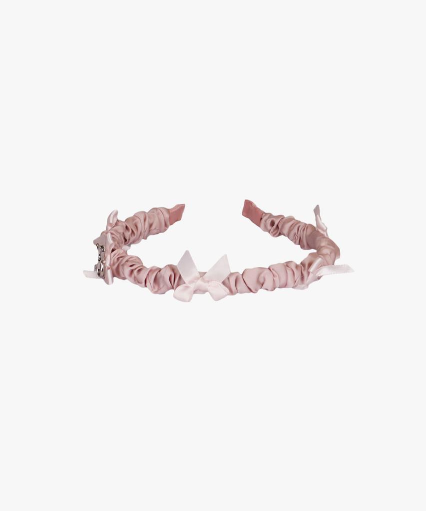 Pink Pineapple Wrinkle Ribbon Hairband_Pink