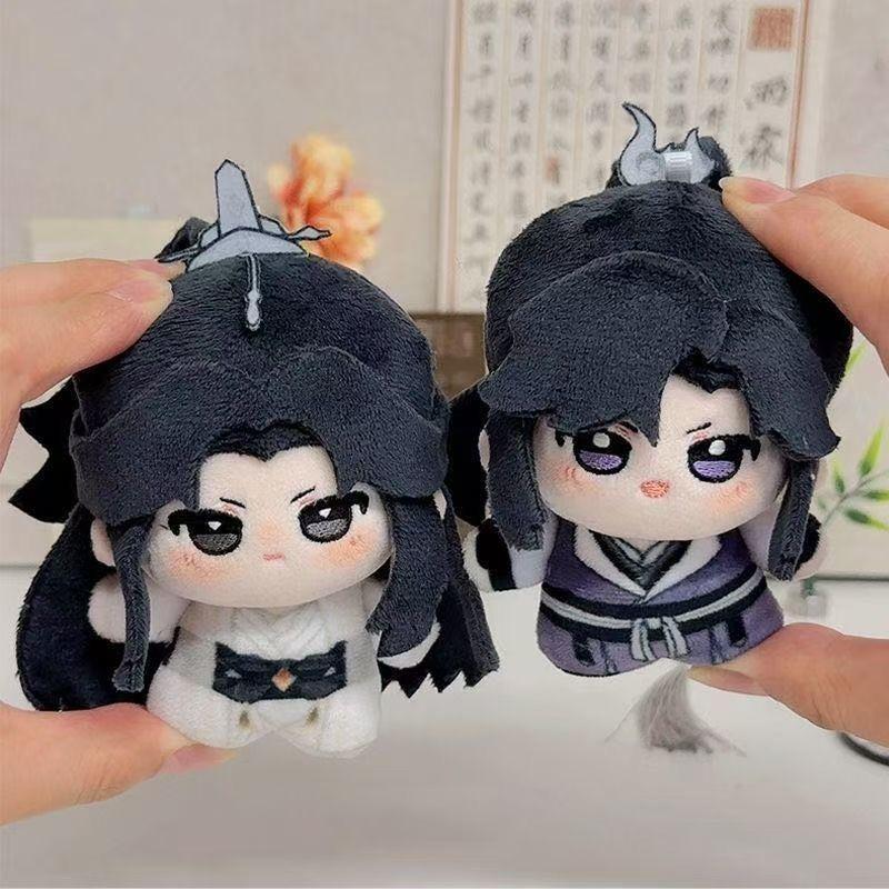 Bambole Peluche Husky e il Suo Gatto Bianco Shizun 10cm Portachiavi Mini Peluche Morbidi Bambole Ciondolo Borsa Regalo Festivo di Compleanno