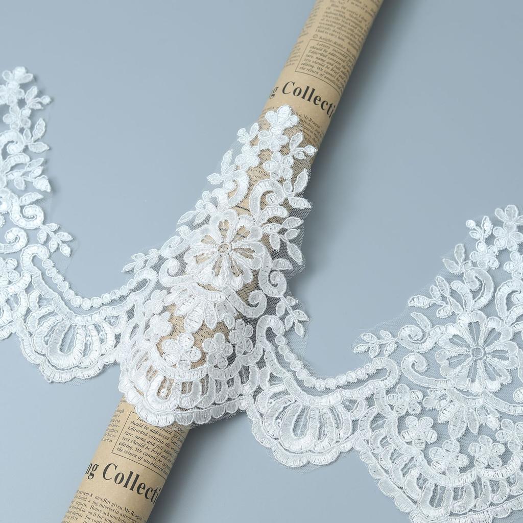 Transparent Sheet Flower Car Bone Lace Lace Clothing Wedding Dress Decorative Lace 21Cm