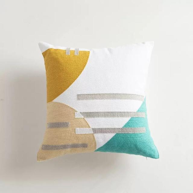 Nordic Embroidered Cushion Covers  Geometric Pillowcase Abrstract Home Decorative Pillow Cover For Sofa Bed Chair