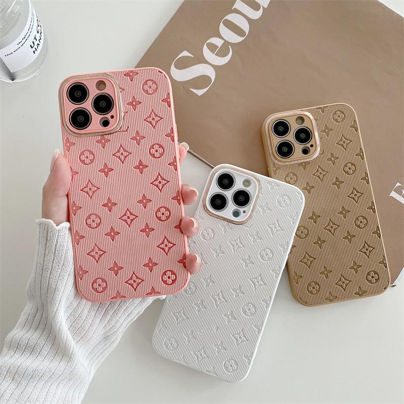 Buy Fashion Striped Leather Phone Case For iPhone 13 12 11 Pro Max X XS