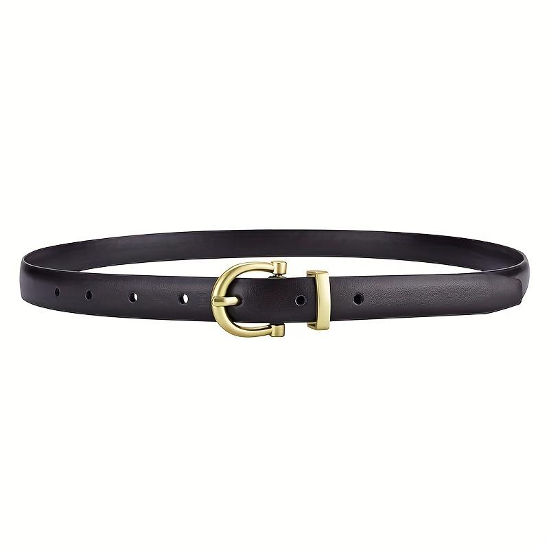 New Women's Fashionable Thin Buckle Belt, Detachable Double Side Denim Belt As A Gift For Mothers And Girlfriends