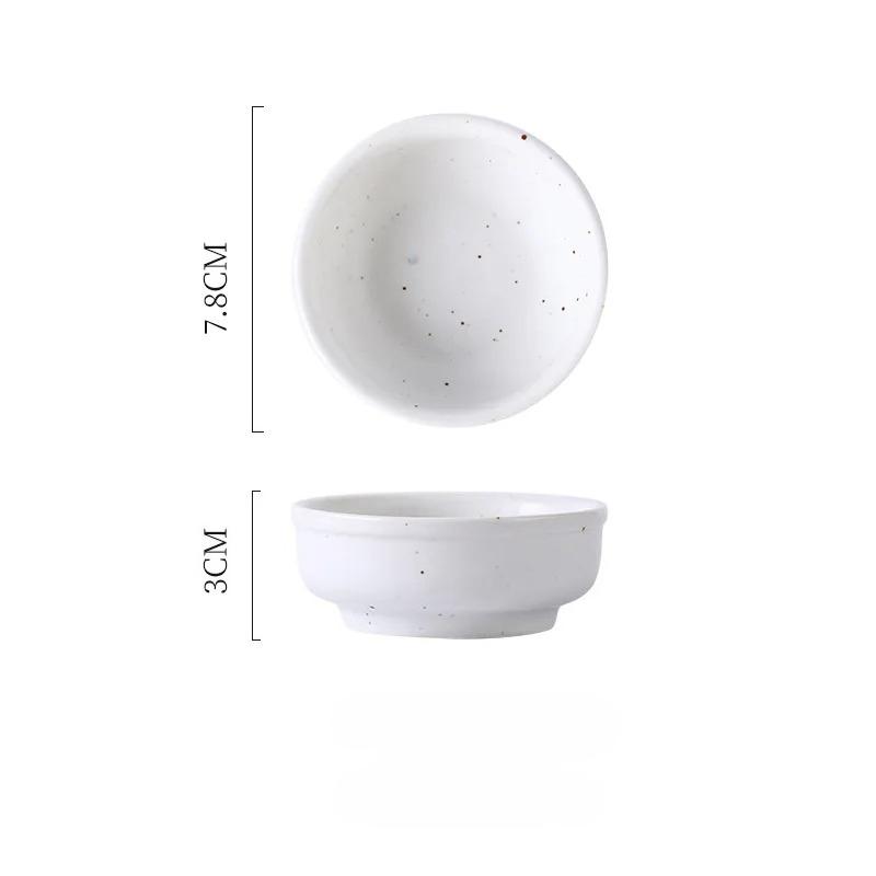 Dishes for Household Round Seasoning Dishes Dipped In Soy Sauce Vinegar Dishes for Restaurant Side Dishes and Snacks