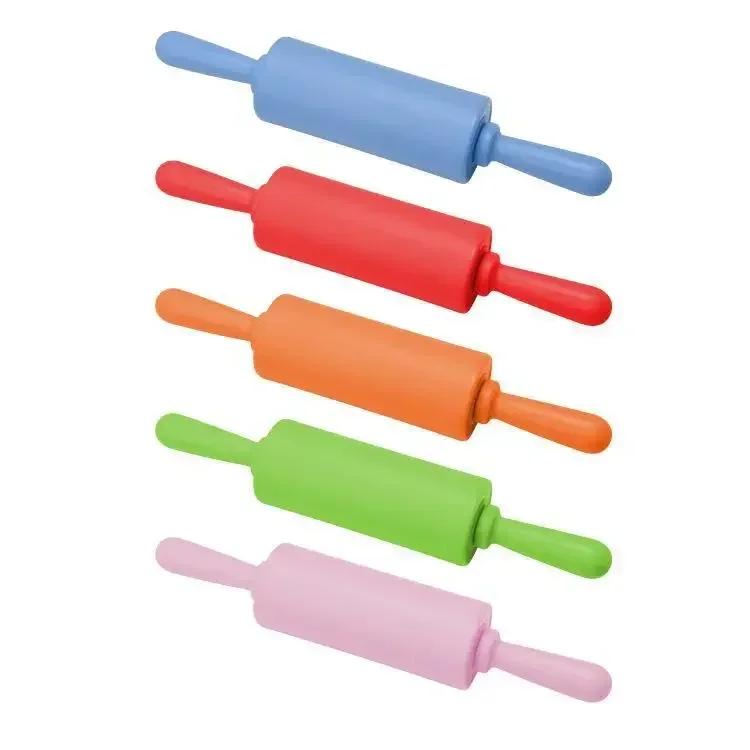 Plastic Rolling Pin Household Small PP Handle Roller Dumpling Rolling Stick Children's Mini Dough Stick Baking Tool