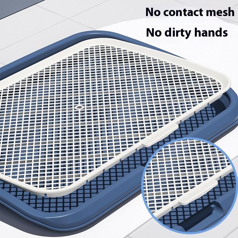 Toaleta do treningu czystości dla psa, Plastikowy uchwyt na podkładki do sikania dla psa ze zdejmowaną siatką, Trener czystości dla psa wielokrotnego użytku, Kuweta dla psa dla zwierząt domowych Up