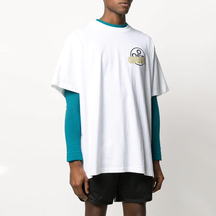 OFF WHITE Oversized Fit Tape Arrows T Shirt OMAA038R201850020148