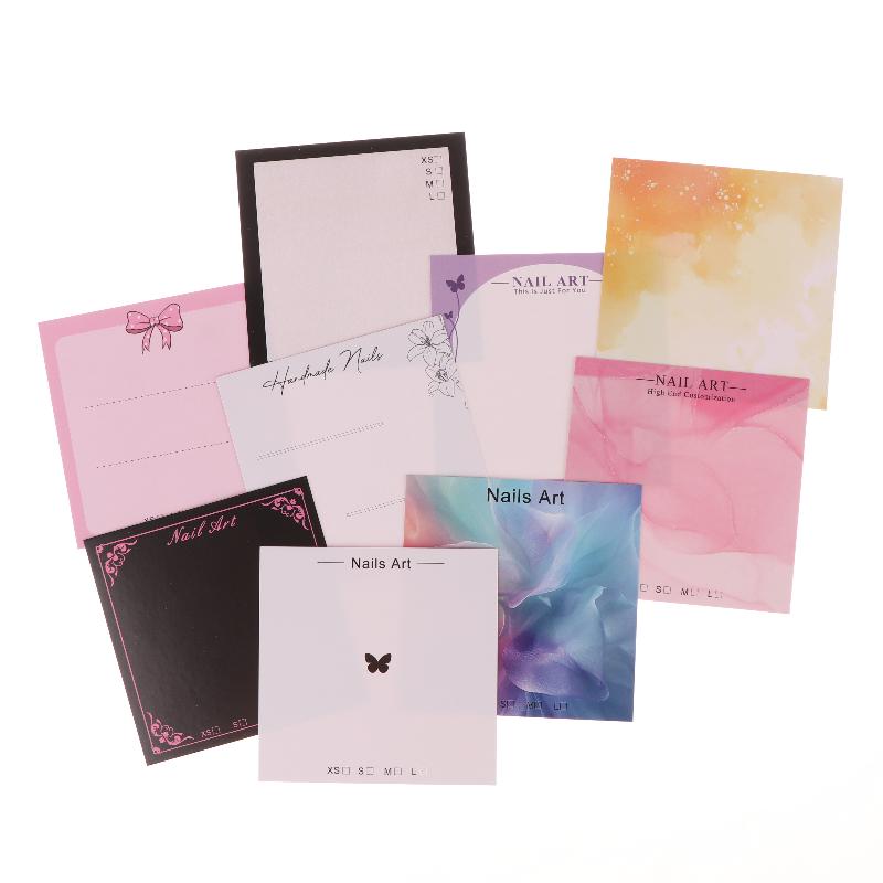 20 Sheets Press On Nail Bottom Butterfly Cardboard Photo Prop Handmade False Nail Art Tips Display Show Card Manicure Tools