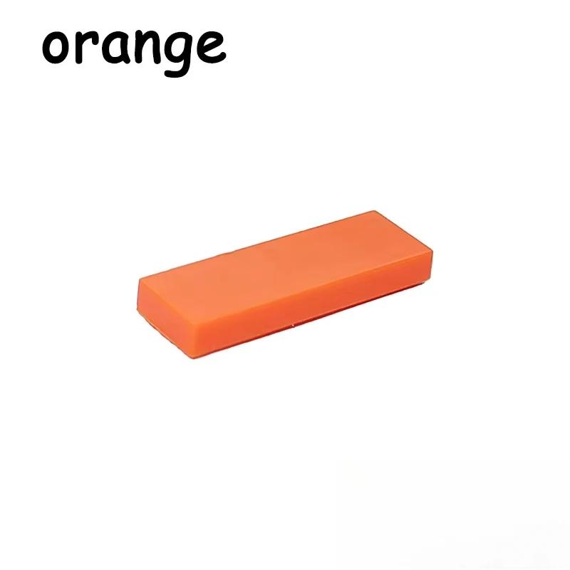 

100/200PCS 63864 1x3 Flat Tile 1*3 Bricks MOC Assemble Particles Smooth Building Blocks DIY Educational Creative Toy for Kids 100pcs оранжевый
