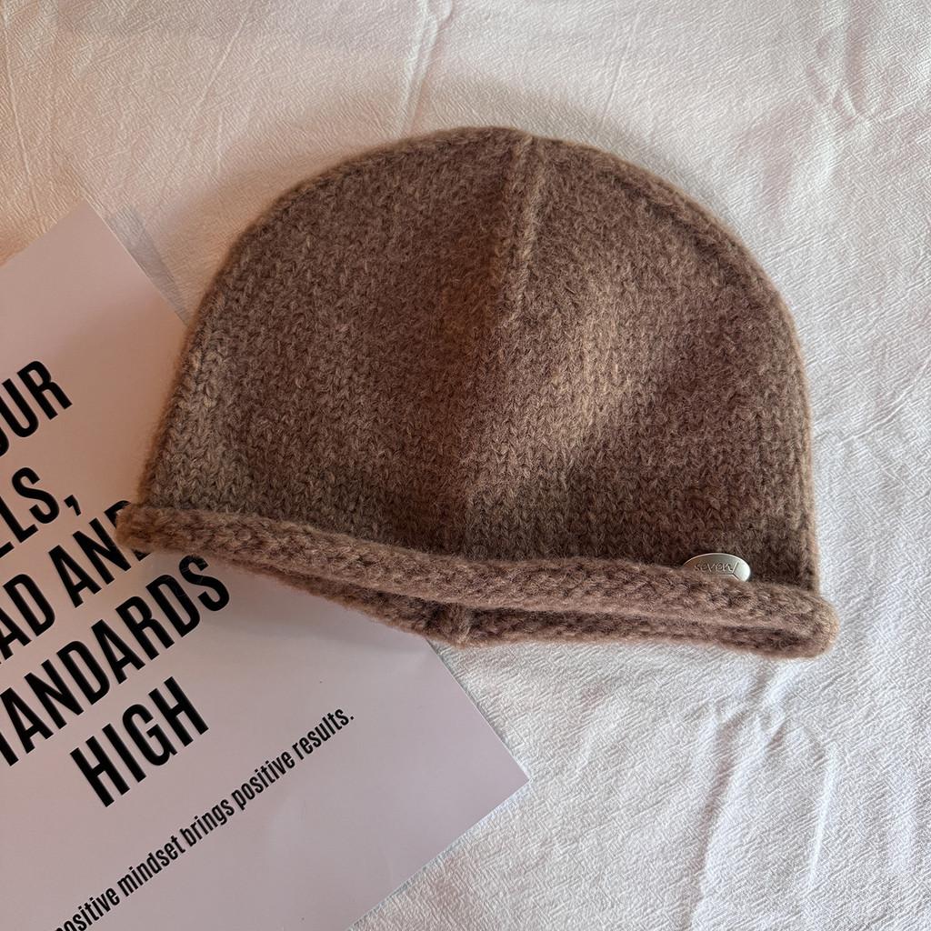 Beanie Women Wool With Letter Embellishments For Fall And Winter Style Street