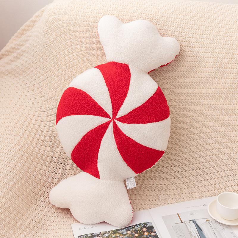 Christmas Snow House Snow Garland Candy Plush Pillow Festive Atmosphere Decoration Ornaments Gift Cushion Hug