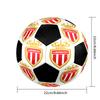 AS Monaco Soccer Ball Size 5 Colorful Machine Stitched PVC Competition Ready Durable High-Bounce
