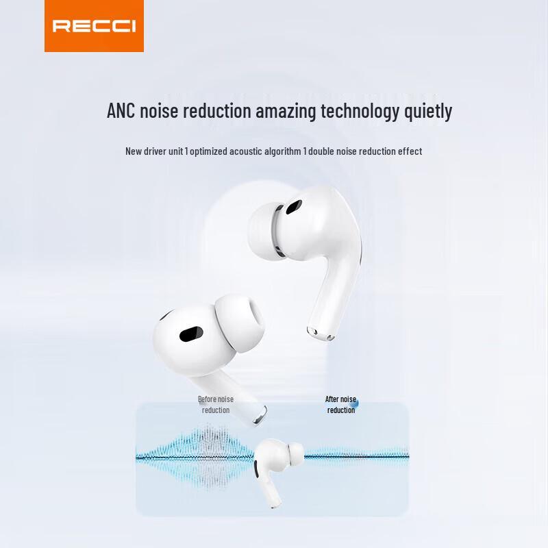 

Recci G500C Pro Bluetooth In-Ear Noise-Cancelling Earbuds
